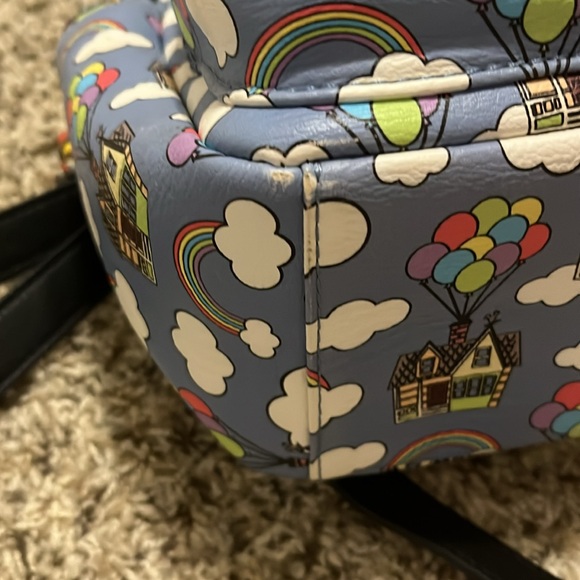 Disney Pixar Up Loungefly backpack rainbow balloons - Picture 10 of 12